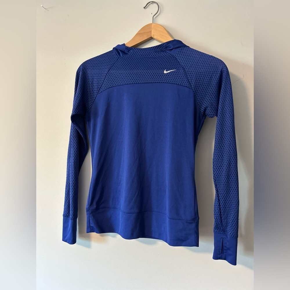 Nike Dri-FIT Running Hoodie Long Sleeve Women’s Small Blue